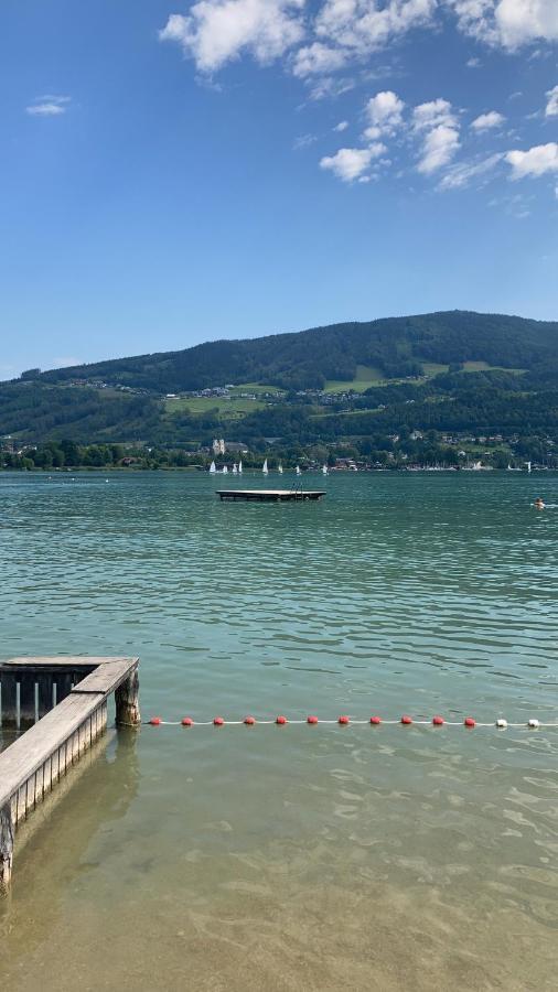 "Ferienhaus Am Mondsee" Mit Direktem Schafbergblick Im Salzkammergut Bei Salzburg Eksteriør bilde