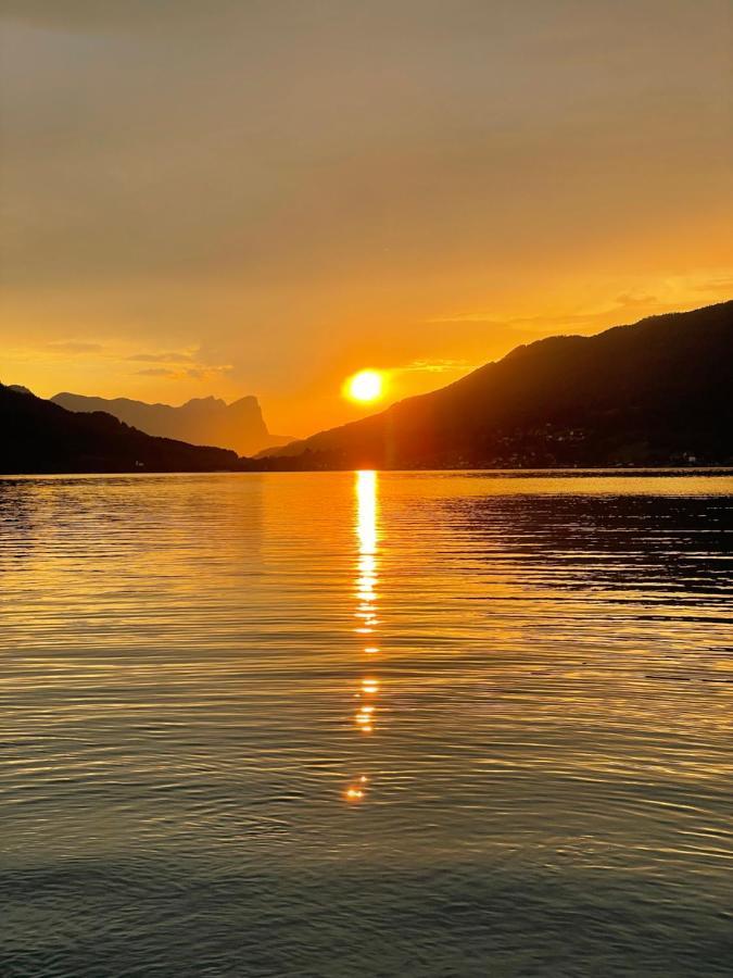 "Ferienhaus Am Mondsee" Mit Direktem Schafbergblick Im Salzkammergut Bei Salzburg Eksteriør bilde