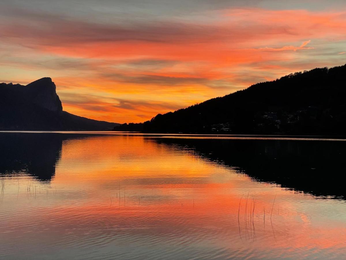 "Ferienhaus Am Mondsee" Mit Direktem Schafbergblick Im Salzkammergut Bei Salzburg Eksteriør bilde
